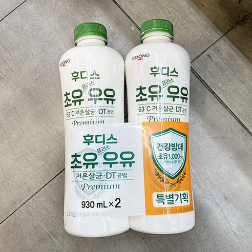 후디스 후디스 초유 플러스 우유, 종이박스포장, 2개, 930ml