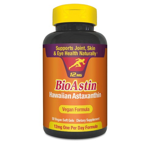 바이오스틴 하와이안 아스타크산틴 12mg 비건 소프트젤, 50개입, 1개