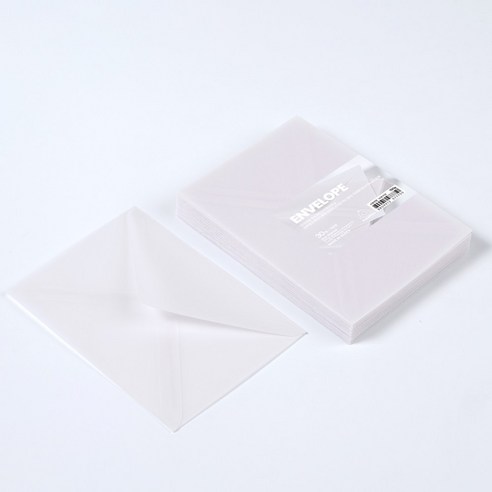 PaperPhant 프리미엄 국내 제작 두꺼운(150g) 반투명 트레싱지 봉투, 가로형(165*115mm) 30매