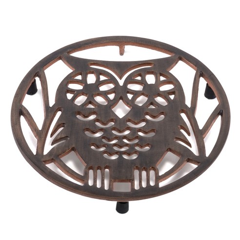 올드더치인터내셔널 트리벳 냄비받침 아울, Bronze, 1개