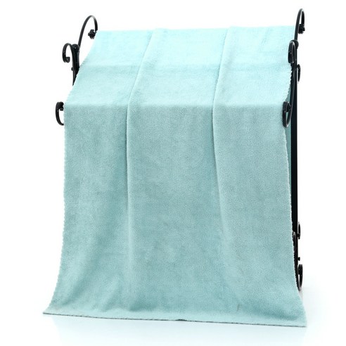 70*140cm 목욕수건 코랄 벨벳 초세섬유 비치 미용수건 선물 성인 흡수 강화, 70x140cm, 고급 목욕수건(일반 포장) 녹색
