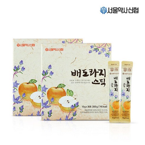 서울약사신협 [본사직영] 배도라지 스틱 30포 2세트, 300g, 2개