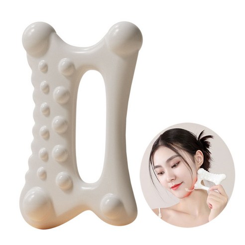 케어정석 바디 얼굴 디톡 괄사 림프 경락 마사지 도구, 1개