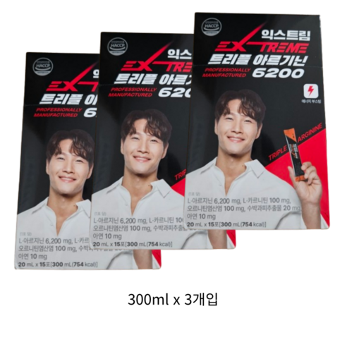익스트림 트리플 아르기닌 6200mg, 900ml, 2개