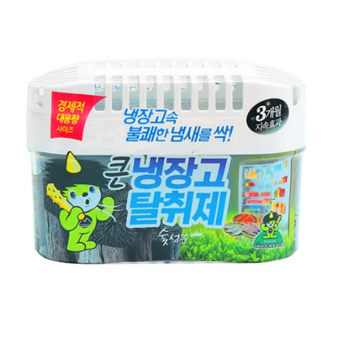 산도깨비 큰 냉장고 참숯 탈취제 본품, 420g, 3개