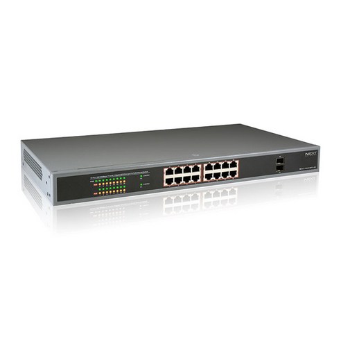 이지넷 NEXT-POE3018SFP-250 스위칭허브 (16포트 1000Mbps POE+ SFP2포트), 선택하세요