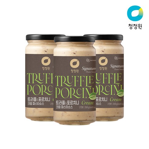 청정원 트러플 & 포르치니 크림 파스타소스, 350g, 3개