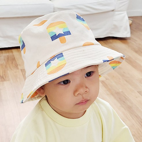 무슈 유아공용 아이스크림 벙거지 모자