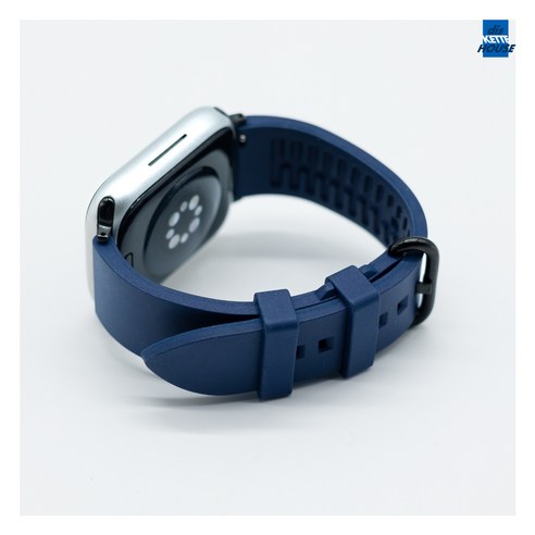 디스켓하우스 불소고무 애플워치 울트라 스트랩 스포츠 루프 밴드, Red, Silver