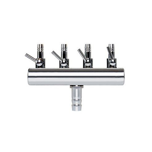 영아쿠아 싱글 4구 분배기 브로와 연결 4분지 4구 8/11mm-4/6mm