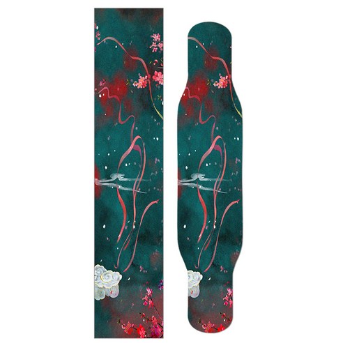 워니별 122 x 26cm 롱보드 스케이트보드 미끄럼방지 그립테이프 논슬립 발판 사포 42인치 46인치 _03, 03-17 락 80, 1개