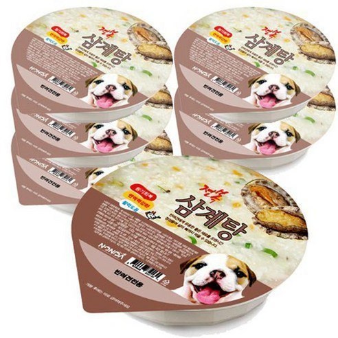 더독 반려동물 수제 삼계탕, 닭고기, 150g, 60개 강아지삼계탕 9 논다 강아지 간식파우치, 전복삼계탕, 120g, 60개