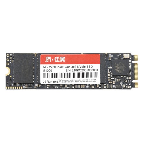 AFBEST JEYI E1000 SSD NVME 프로토콜 솔리드 스테이트 드라이브 M.2 인터페이스 PCIe 노트북 하드 2280 512G, 검은 색