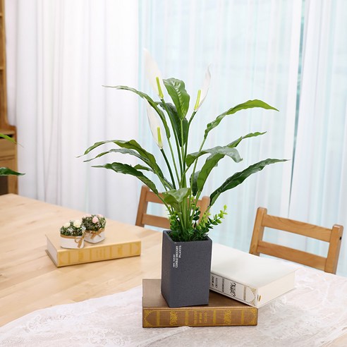 인테리어 인조나무 조화 테라조화분 토기화분, 1개