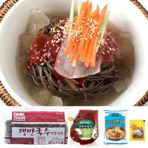옥천 쟁반(막국수)사리 10인분(2kg)+냉면비빔장500g+풍원 동치미육수 5봉+겨자소스 5개 - 냉장면류 | 쿠팡 옥천 쟁반(막국수)사리 10인분... 