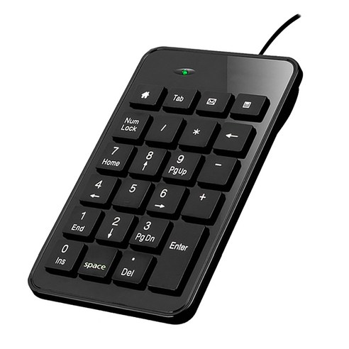 Xzante 유선 숫자 키패드 키패드는 휴대용 데스크탑 컴퓨터 PC 회계 금융 슈퍼마켓에 사용됩니다, 검은 색, ABS