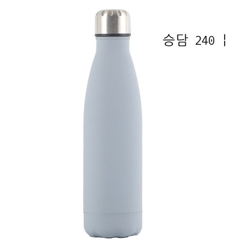 304 스테인리스강 스포츠 주전자 선물 컵, 러버 그레이, 500ml