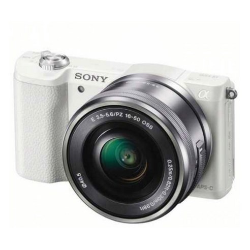 소니 알파 A5100 + 16-50mm 줌렌즈 + 5종악세사리 풀 패키지/ 미러리스 카메라, 화이트바디+렌즈만