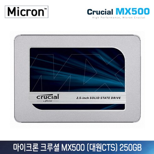 마이크론 크루셜 MX500 (대원CTS) 250GB (2.5인치/SATA3/정품), 500GB