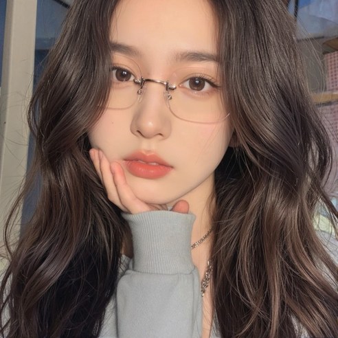 올리에 긱시크 무테 안경