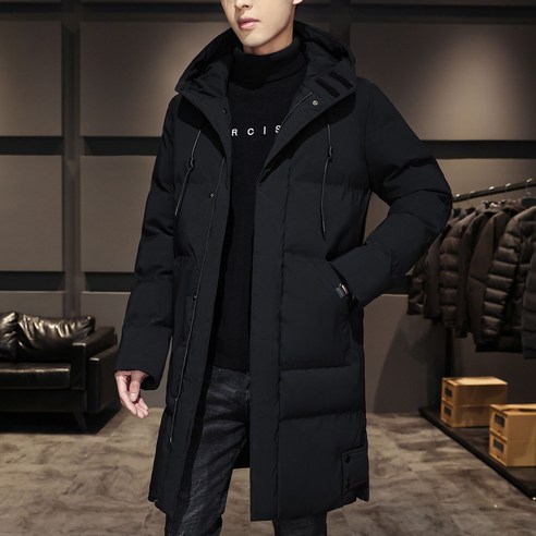 Csqhg 남성 겨울 롱 패딩 보온 자켓 2 Colors