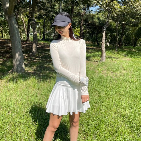 자스민 여자 골프웨어 이너 티셔츠 베이직 반목
