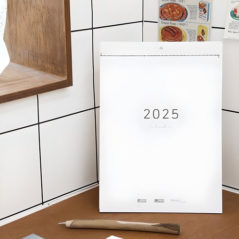 2025년 인테리어 벽걸이 달력 재생지 월 캘린더 뜯어쓰는 달력, 1개