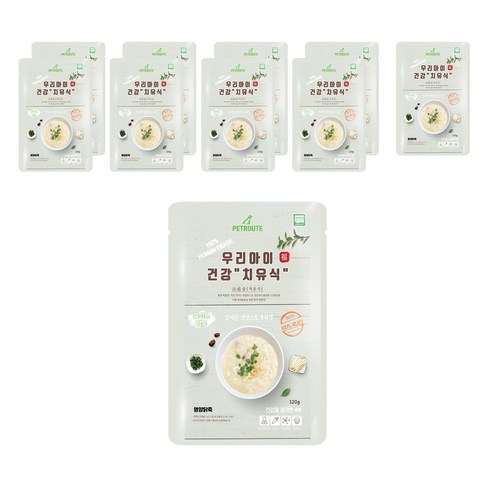 펫루트 전연령 반려동물 우리아이 치유식 영양죽, 닭, 120g, 10개