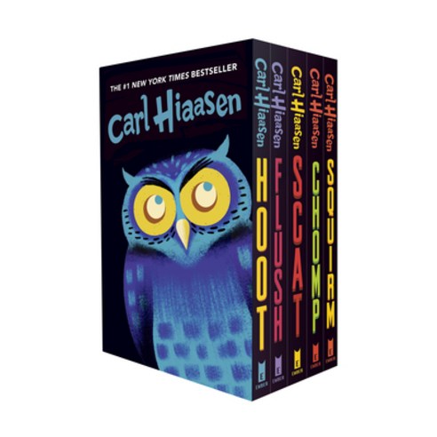 Hiaasen 5-Book Trade Paperback Box Set: Hoot; Flush; Scat; Chomp; Squirm Paperback, Ember