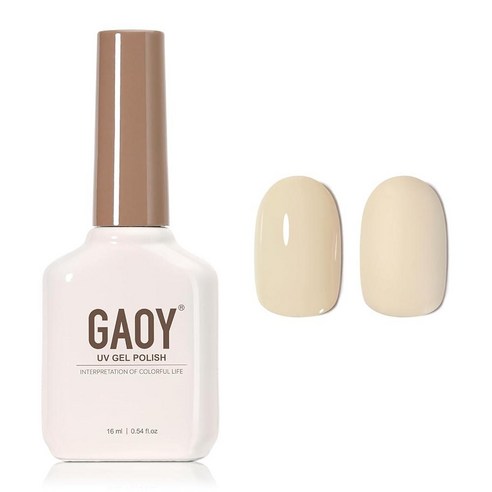 GAOY White Gel Nail Polish 16ml Soak Off Gel Polish UV Light Cure for Nail Art DIY Manicure at Hom