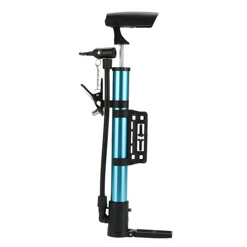 자전거 축구 농구 풍선 미니 자전거 펌프 수동 펌프 휴대용 자전거 공기 펌프에 적합, 하나, 푸른