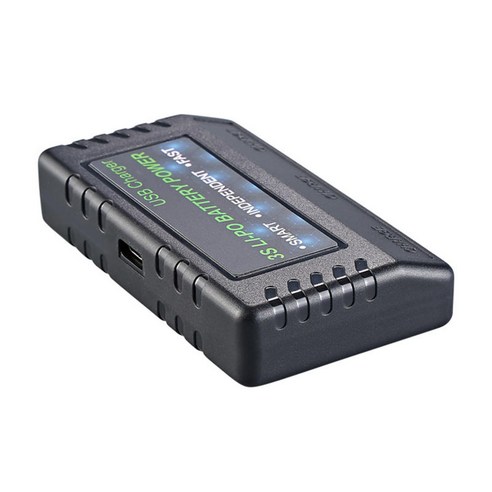 11.1V LI-Po 배터리 충전기 USB 블랙 과충전 보호 소형 3S Batteris LI-폴리머 배터리 RC 완구용 고속 충전기 밸런서, 3.31x1.85x0.63inch., 검은 색, 주요 플라스틱