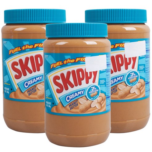스키피 크리미 땅콩버터 3개팩 (1.36kg) 스키피 크리미 땅콩버터 3개팩 (1.36kg)