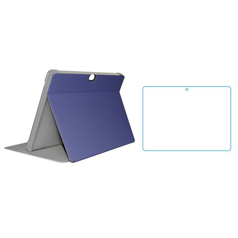 Xzante 태블릿 케이스+ALLDO IPlay20S용 화면 보호기 10.1인치 PU 가죽 케이스 IPlay 20S(D)용 스탠드, 파란색, PU+유리