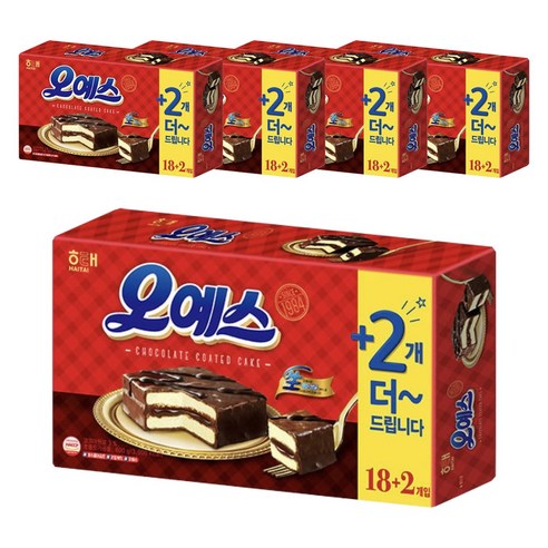 해태제과 오예스, 600g, 5개