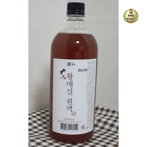 하동권여사 황매실액 매실청 3년숙성 황매실원액 1000ml 2개, 1L, 6개