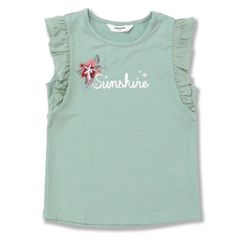 레노마 키즈 여아 라이트그린프릴티셔츠 R1824T173