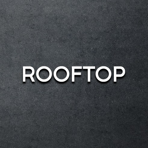 마마픽스 아크릴 도어사인 표지판 화이트, 1개, ROOFTOP