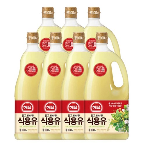<올따옴> 해표 식용유, 1.8L, 7개