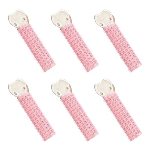 생활친구 뿌리 볼륨업 헤어롤 집게, 6개, 핑크