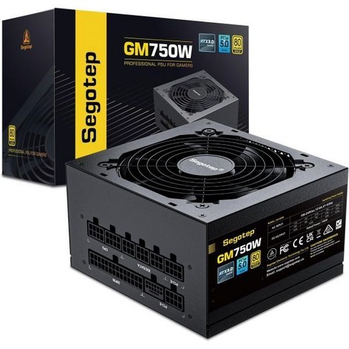 Segotep 750W 전원 공급 NVIDIA RTX 203040 시리즈 및 AMD GPU용 80 Plus Gold Full Modular PCIe 5.0 ATX 3.0 게이밍, ATX 3.0 & PCIE 5.0