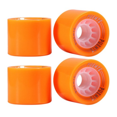 Retemporel PUENTE 4 개/대 스케이트 보드 바퀴 70X51Mm PU Longboard 춤 휠 오렌지, 주황색