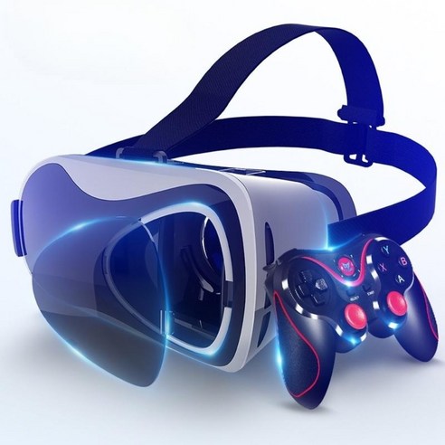 vr기기 프로 3d 가상현실 안경 블루투스 기기 Vr 장비 브이알 동영상, 05.VR 무안경 리모콘버전 눈보호 블랙골드