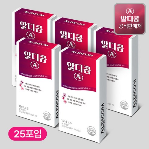 [공식] 알디콤A 숙취해소제 액상 스틱형 5포입, 75ml, 5세트