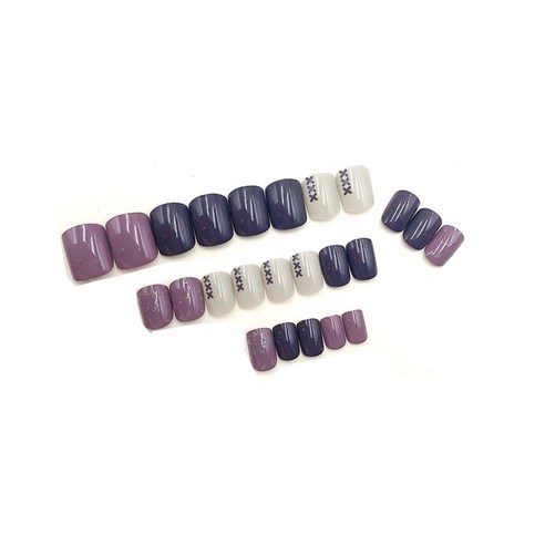 스타존 셀프 컬렉션 인조손톱 인스턴트 네일팁 롱 숏 24P, Y046 A타입(숏), 1세트