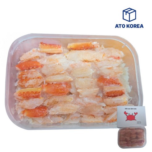 요리용 자숙 꽃게살 (집게살 몸살), 1개, 150g 스마일게