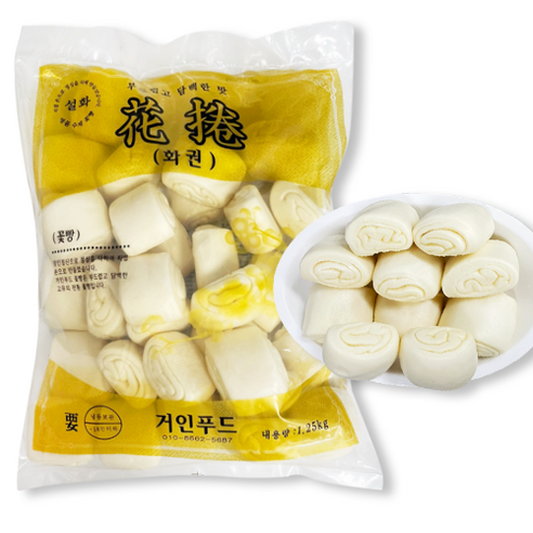 홍홍 중국식품 달인 수제 꽃빵(대) 1.25kg 화권 1개