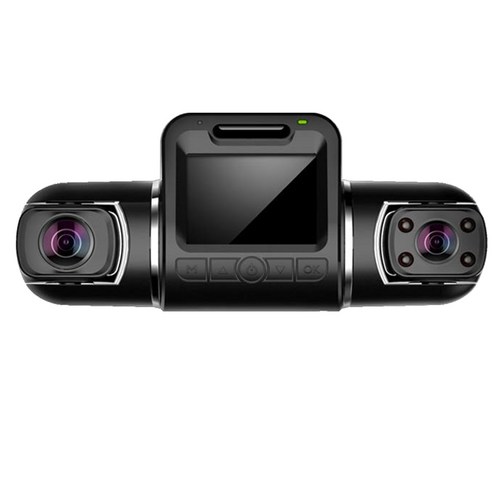 Lopbinte 2160P + 1080P 자동차 듀얼 렌즈 대시 캠 전면 및 택시 용 캐빈 Uber, 자동차 DVR 비디오