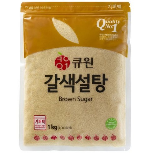 큐원 갈색설탕, 1kg, 4개