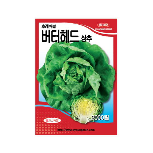 후레쉬볼 버터헤드 상추 2000립 경신씨앗, 1개